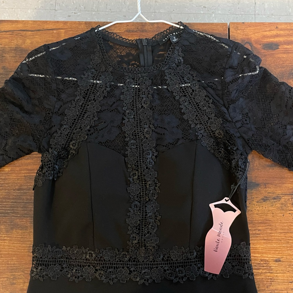 Elegant Black Lace Dress